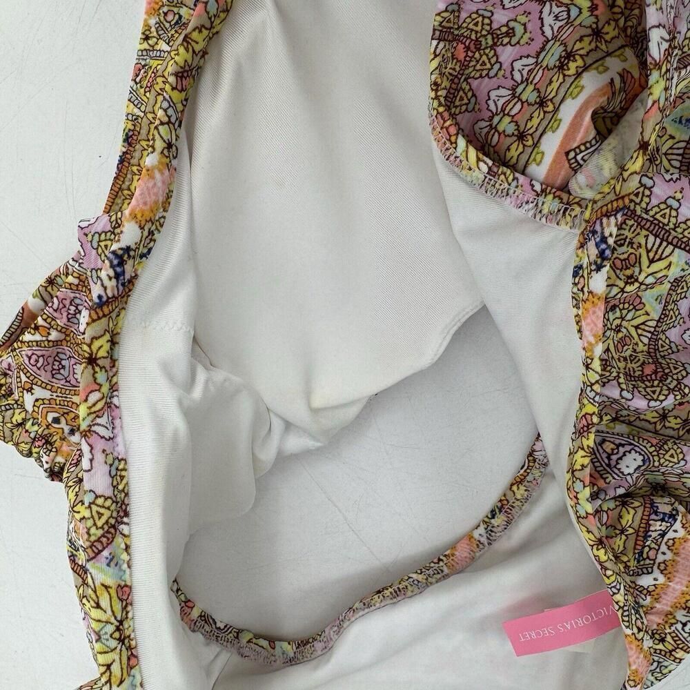 NWT VICTORIAS SECRET Bikini Swimsuit Ruffle Off Shoulder Top S bottoms M - Picture 7 of 7